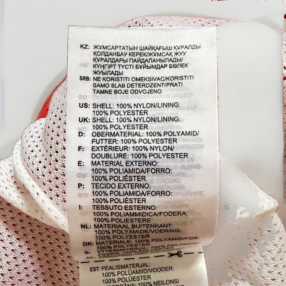 Adidas Originals Trefoil Big Logo Track Pants Joggers Lush Red White Size XS New - Picture 11 of 11